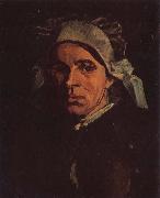 Vincent Van Gogh Head of a Peasant Woman with White Cap (nn04) oil on canvas